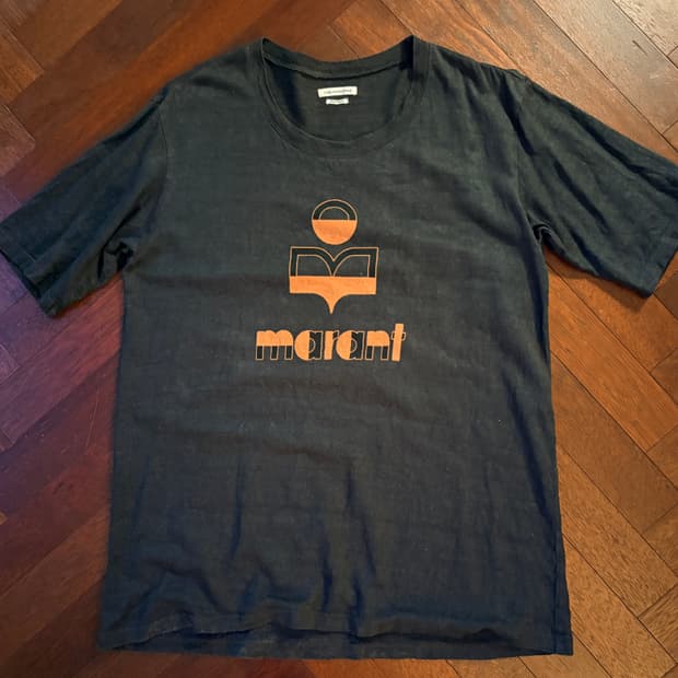 Isabel Marant Étoile 로고 그래픽 린넨 티셔츠