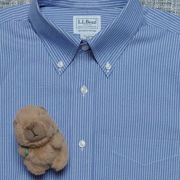 [L.L.Bean] 클래식 스트라이프 반팔 셔츠 (100~105)