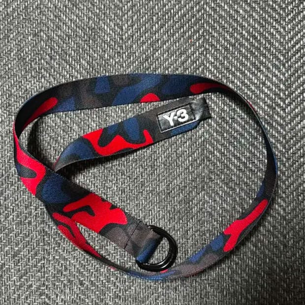 y-3 카모 우븐 벨트