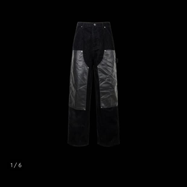 에모스탠스클럽 벨벳 레더 카펜터 진