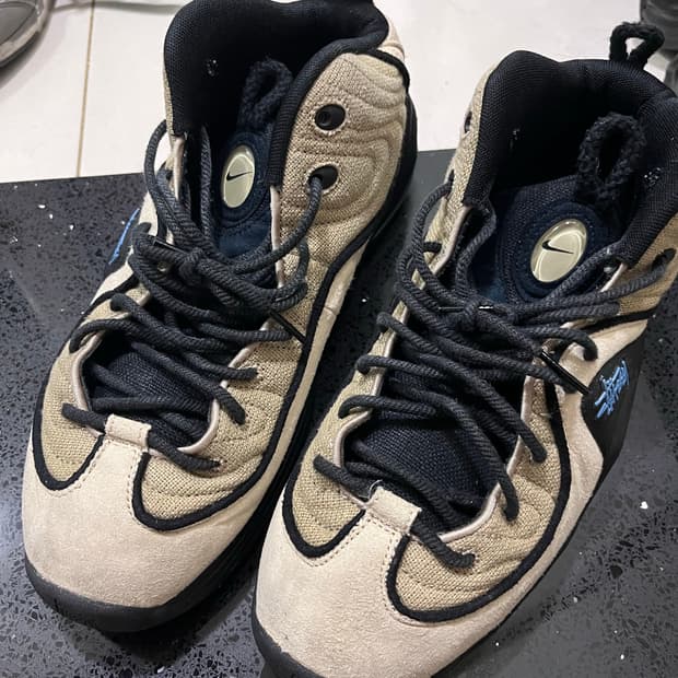 Nike x Stussy Air Penny II 라탄 앤 라임스톤