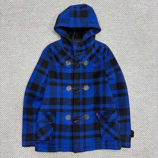 리바이스 울블렌딩 체크 더플코트 v1262