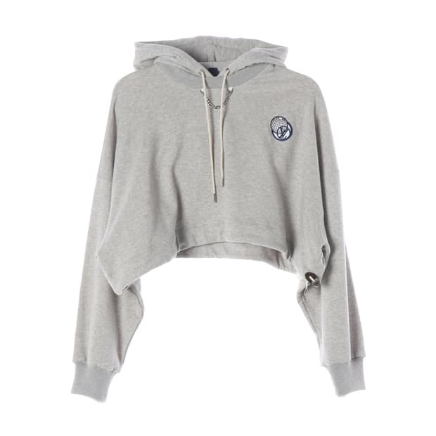 루이비통 21FW 코튼 크롭 후드티