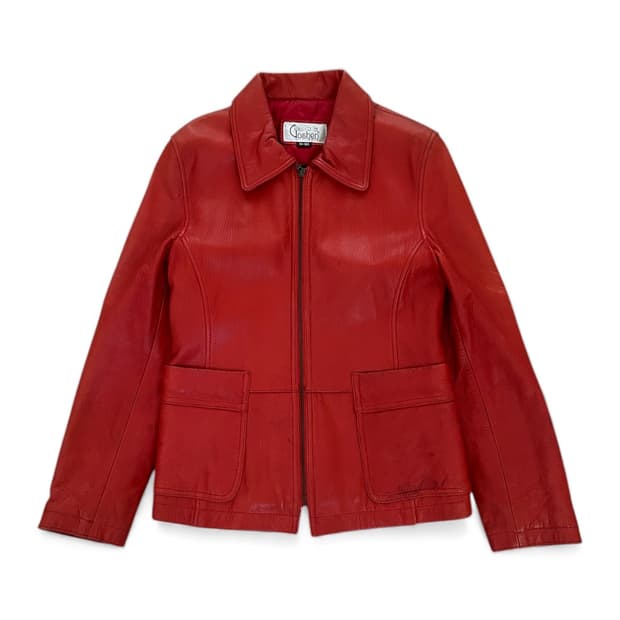 Paul Goshen Leather Jacket Red