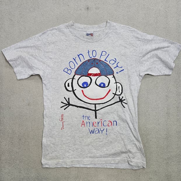 90s 대니 퍼스트 티셔츠 L Made in USA