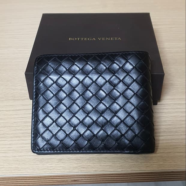 보테가베네타 반지갑/지갑 블랙 정품A급(감정O)