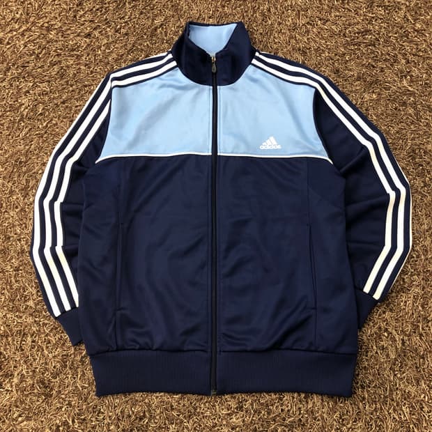95 아디다스 스카이블루 져지 트랙 자켓