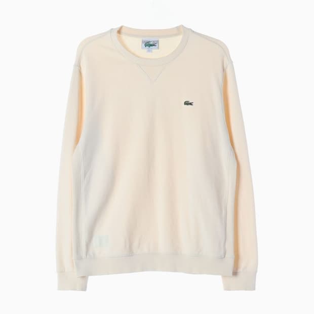 라코스테 클래식 크루넥 맨투맨 아이보리 4