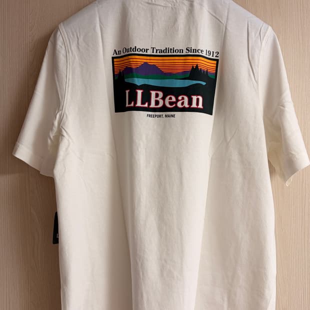 엘엘빈 LLBean 반팔티 L사이즈 화이트