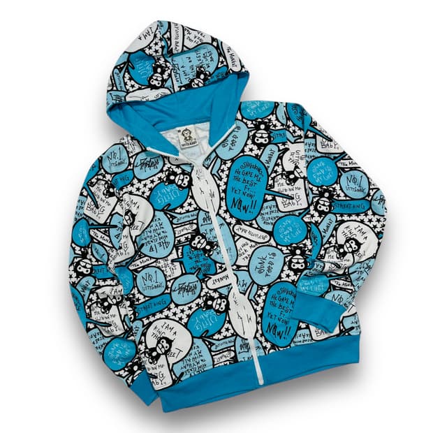 UITTG BABY Monkey Cartoon Hooded Zip-Up