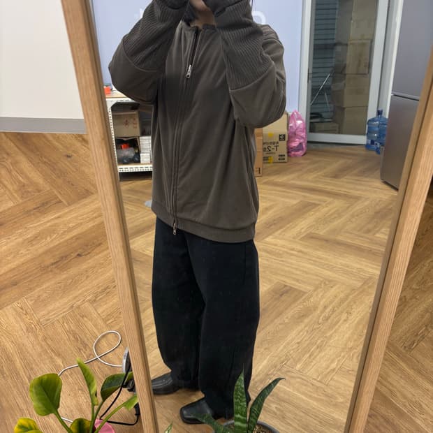 해칭룸  리버시블 레이어 가디건 모카