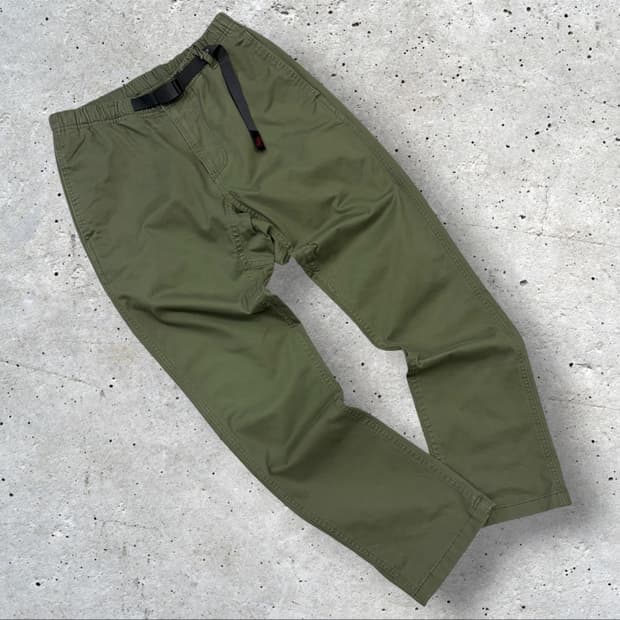 [S] 그라미치 OG 벨트 코튼 팬츠 올리브 D575