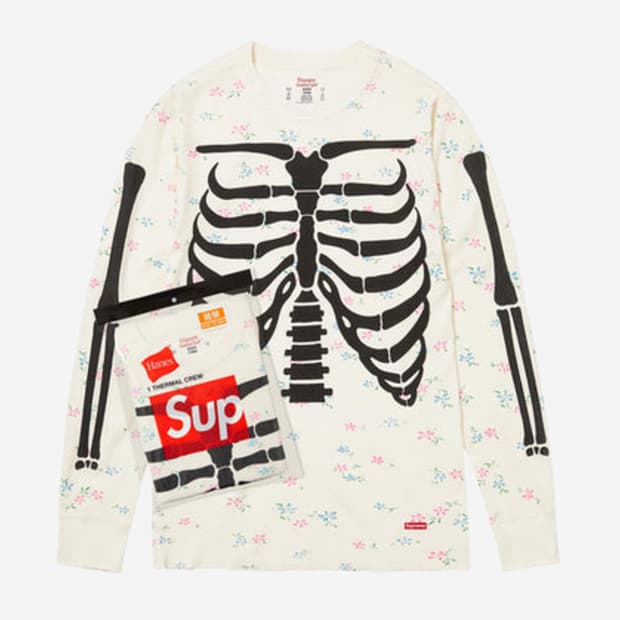 슈프림 헤인즈 본 써멀 플라워 (L)