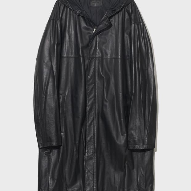 PRADA leather coat