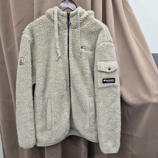 디스커버리 후리스 자켓 아이보리 105