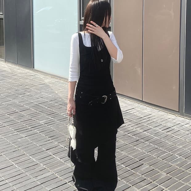 언발 셔링 원피스