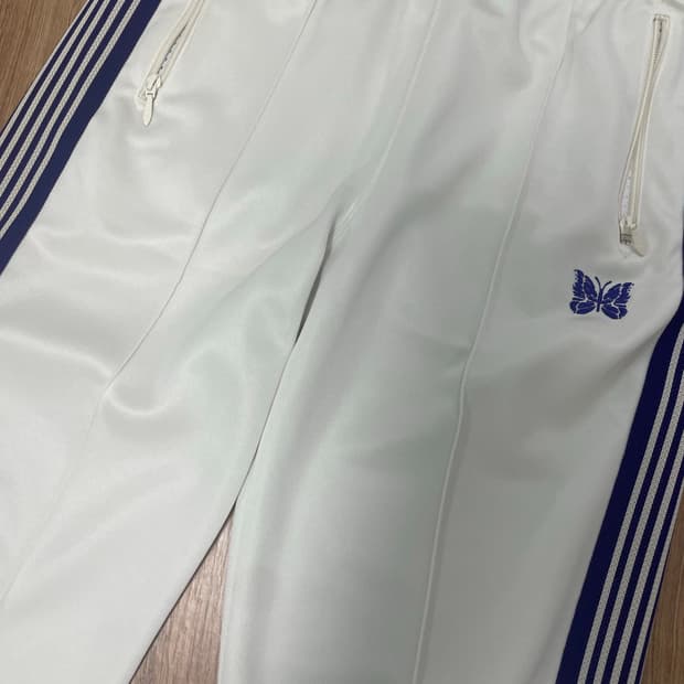 니들스 트랙팬츠 스트레이트 핏 별주 화이트 퍼플 m