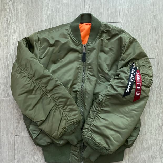 알파인더스트리 ma-1 세이지그린