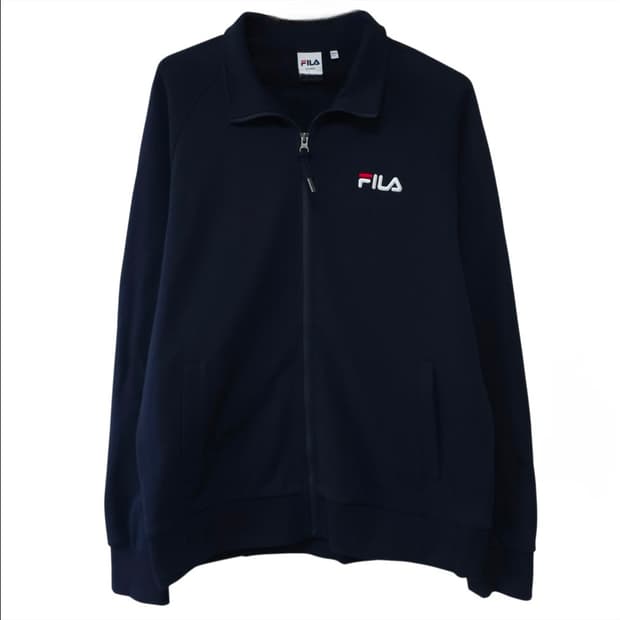 휠라 네이비 져지트랙탑 100-105 러닝 저지