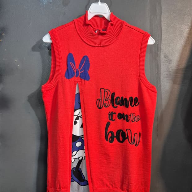 디즈니 간절기 조끼 베스트  프리사이즈 