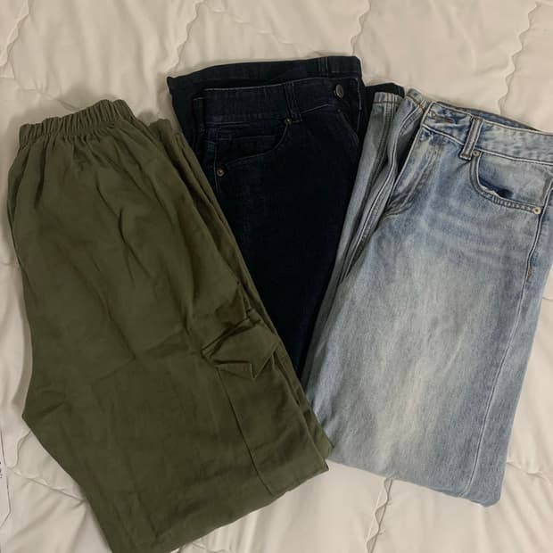 유니클로,hiki, chasecult 바지 