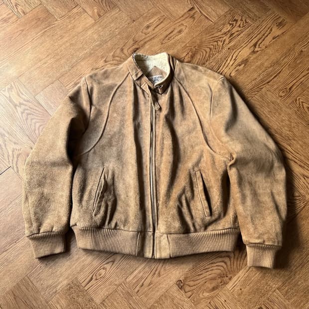 [M]80's JC페니 The Fox Collection 스웨이드 자켓