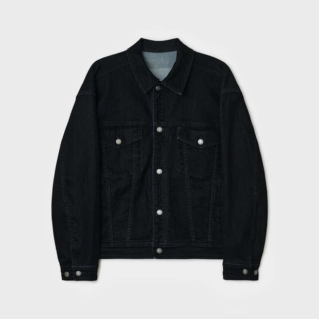 벨리에 타입-3 트러커 데님 자켓 후로킹블랙 5사이즈 판매