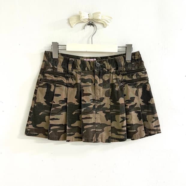 Shop502 빈티지 밀리터리 스커트 