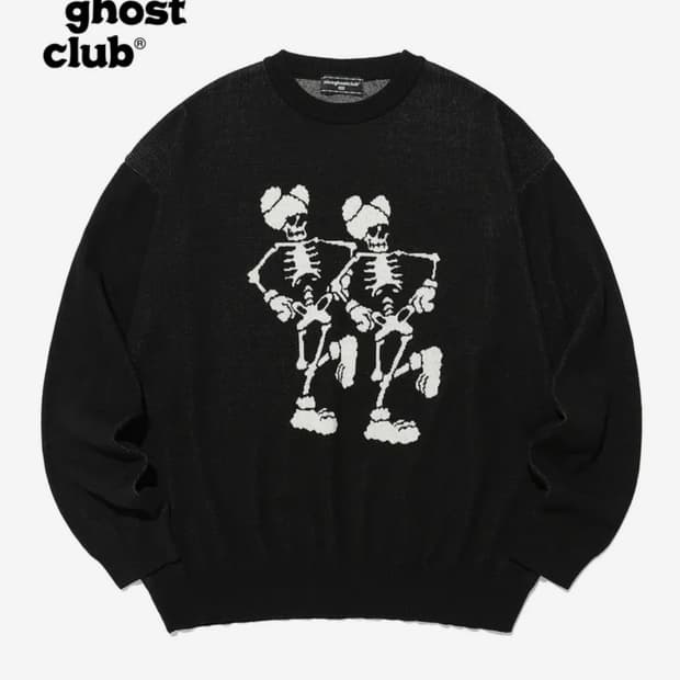 Niceghostclub 댄싱 스켈레톤 니트