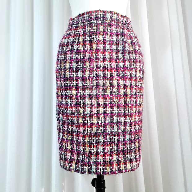 입생로랑 울50블렌딩 트위드 스커트 치마 (24-25인치)