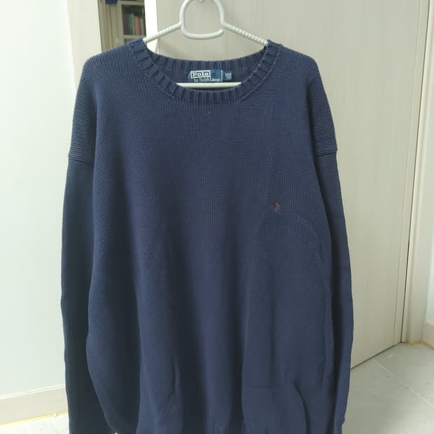 랄프로렌 폴로 면 니트 네이비색상-2XL