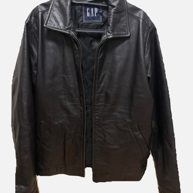 90s Old gap leather jacket 올드갭 레더 자켓 