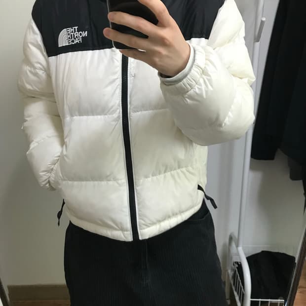 노스페이스 눕시 하이브리드 다운 볼 자켓 아이보리(w)