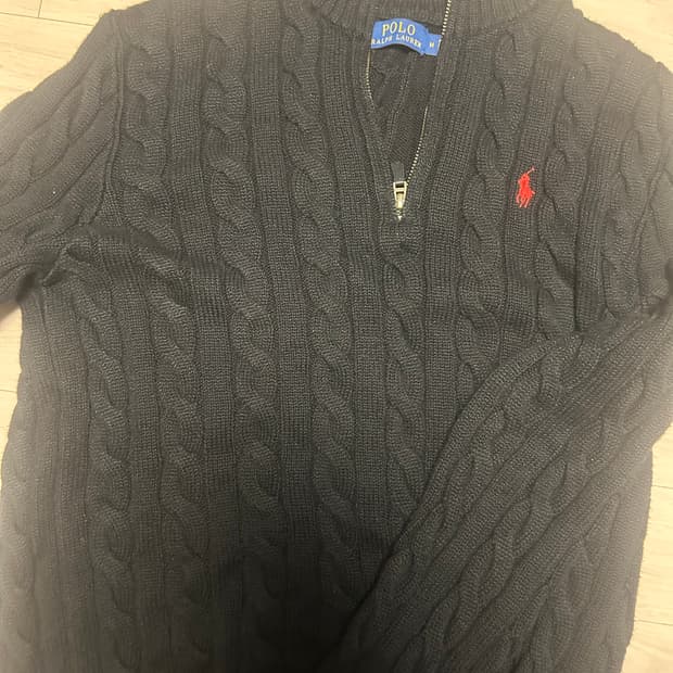 폴로 케이블 니트