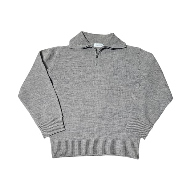 커스텀어클락 컨템포러리 하프 집업 니트 그레이 M