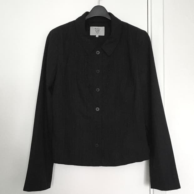 Ville d'azur Stripe Lace Shirt