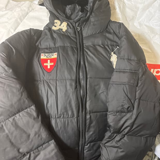 폴로 빅포니 패딩 블랙 L