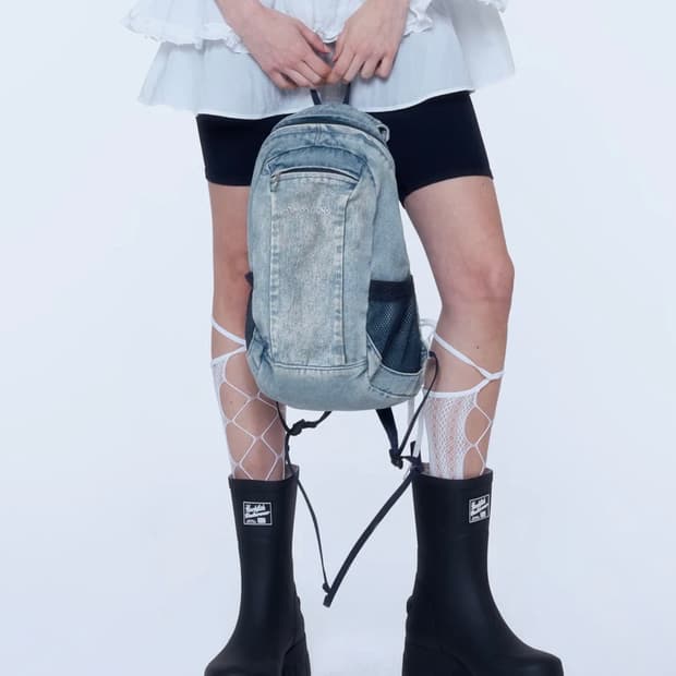 새상품) 인스턴트펑크 데님 티니 백팩
