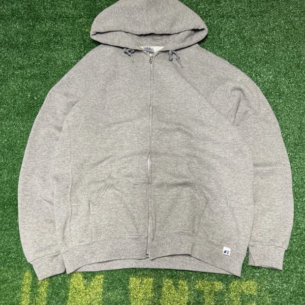 러셀 애슬레틱 스웻 후드집업 그레이