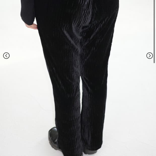 hwi velvet pants, black