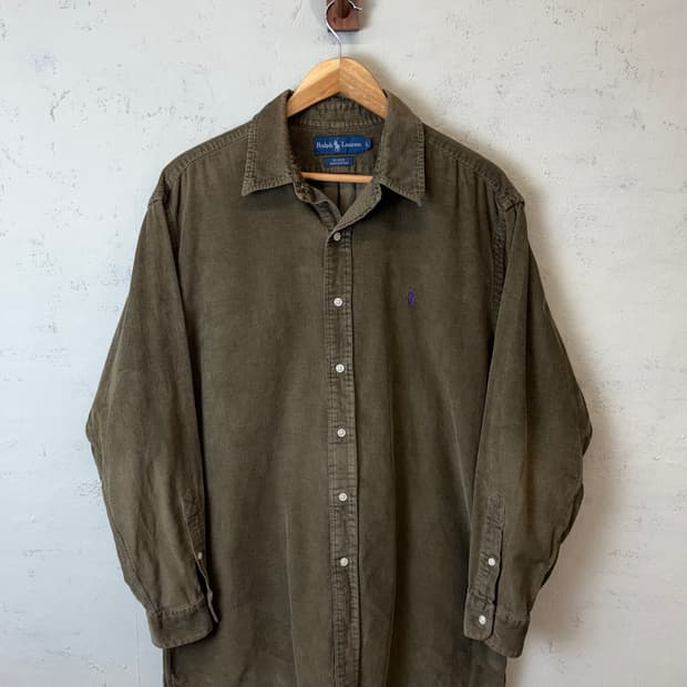 폴로랄프로렌 빈티지 코듀로이 브라운 셔츠