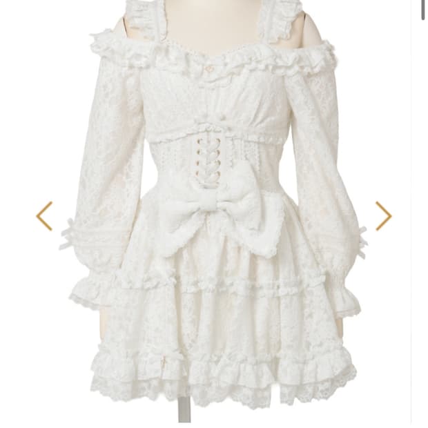 (새상품 종이택0) 리즈리사 오프숄더 레이스 원피스