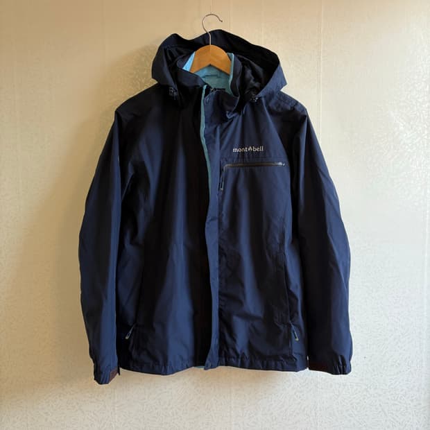 몽벨 네이비 메쉬 바람막이