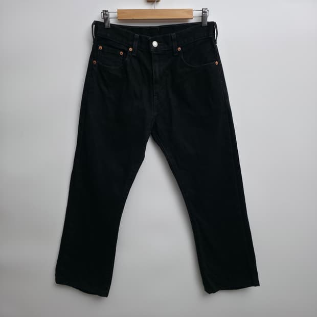 [30/30] 리바이스 517 부츠컷 블랙 데님 팬츠
