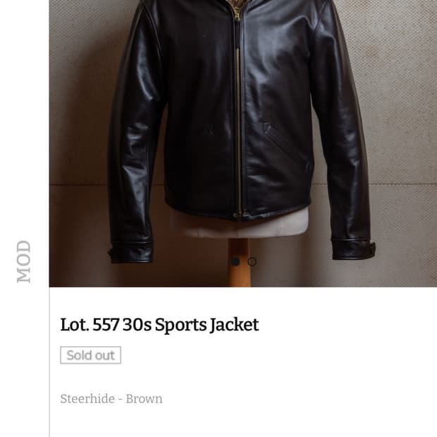 아카펠라클로딩 Lot. 557 30s Sports Jacket