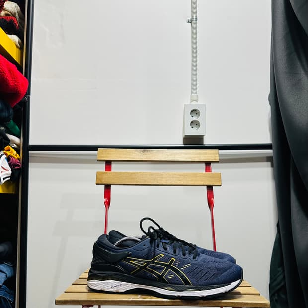 285) 아식스 운동화 남성 남자 신발 젤 카야노 24 네이비 골드