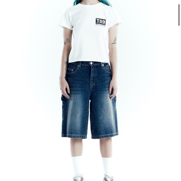 RPENTER DENIM SHORTS BLUE