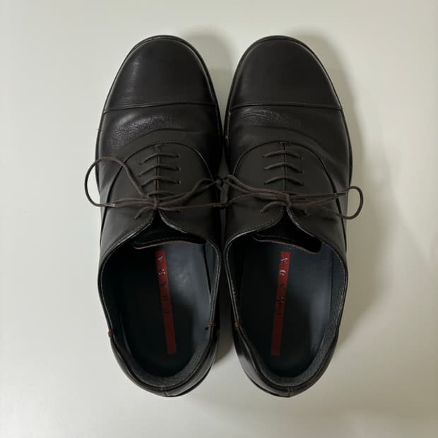 Prada sports leather derby 