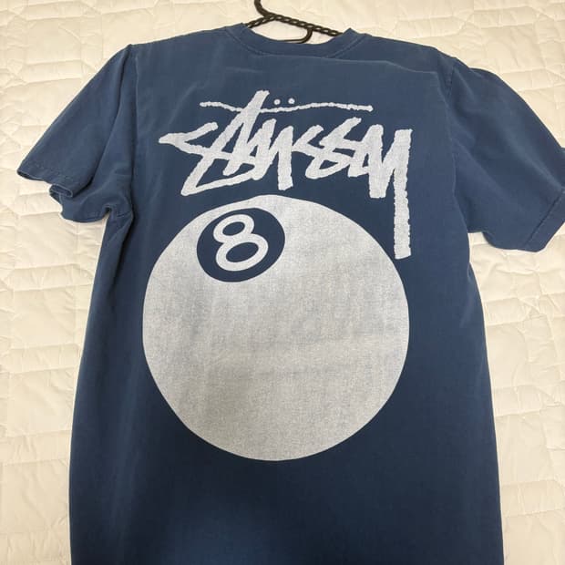 Stussy 8 Ball Pigment Dyed T-Shirt Navy