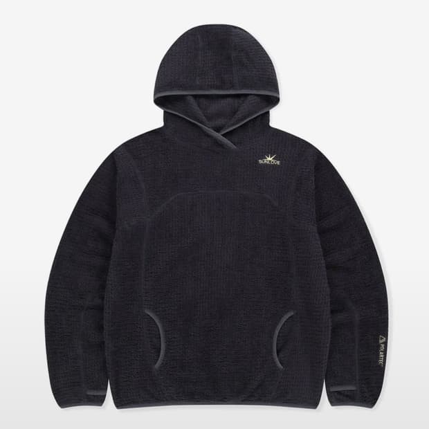 [XL] 썬러브 폴라텍 알파 후디 차콜